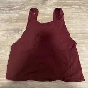 Maroon Lululemon crop top